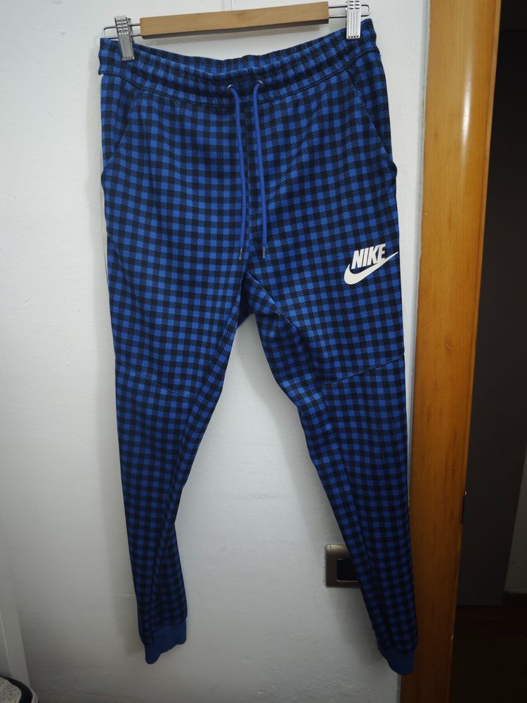 Nike Blue Checkered Jogger